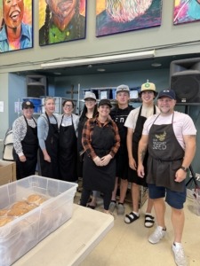 The Place To Mortgage Brokers volunteering at the Mustard Seed in Red Deer, Alberta